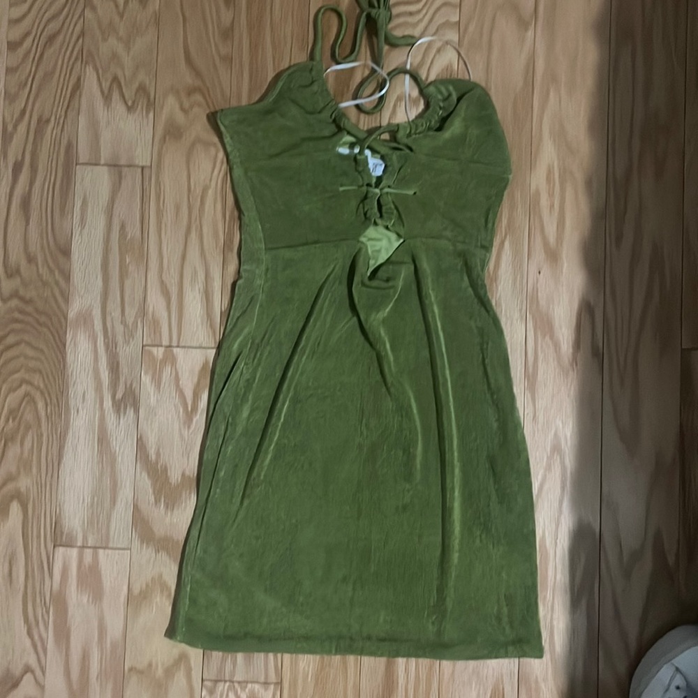 princess Polly green mini dress